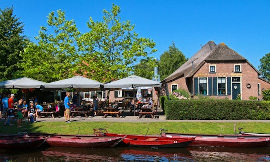 Electric Whisper Boat Rental in Giethoorn, Netherlands