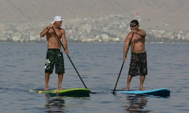 Aluguel e cursos de stand up paddle em Eilat, Israel