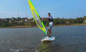 Windsurfing in Bambolim Beach, India