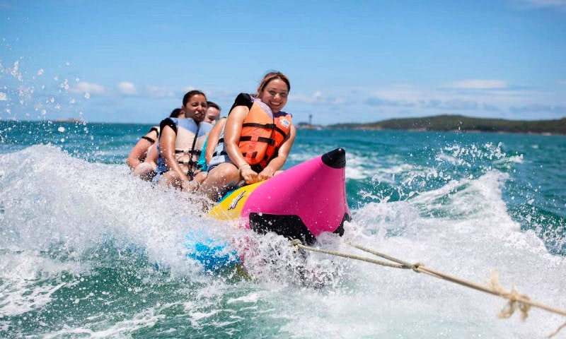 Banana Boat Rides On Tanjung Benoa Beach In Bali
