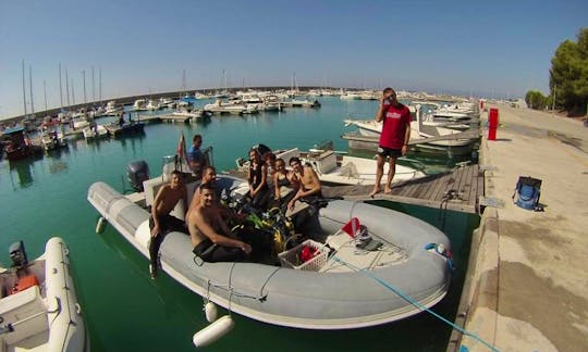 RIB Diving Trips and Courses in Marina di Gioiosa Ionica, Italy