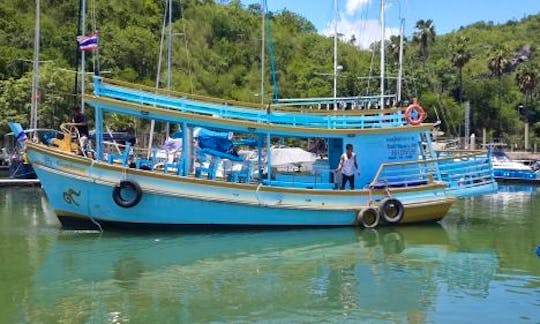 Pranburi squid fishing boat in Tambon Pak Nam Pran