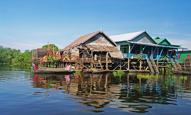 Sunset Lake Tour on Floating Village in Cambodia