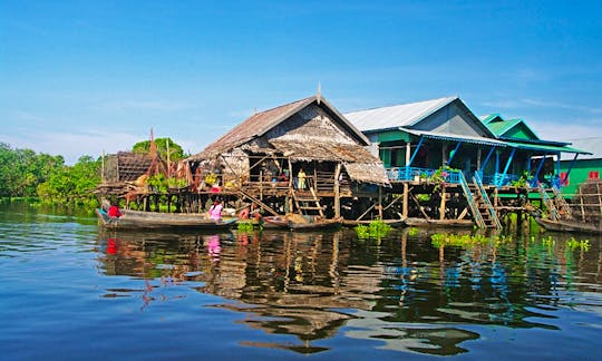 Sunset Lake Tour on Floating Village in Cambodia