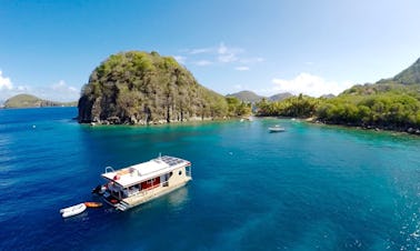 Séjour en péniche à bord d'une péniche en Guadeloupe, Caraïbes et Antilles françaises