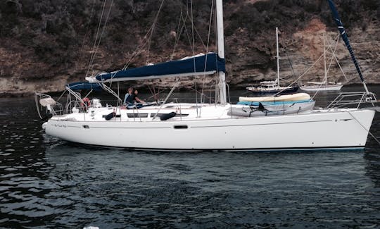 At anchor on an overnight at Pelican Harbor Santa Cruz Island