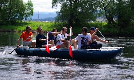 River Rafting on Vah River, Slovakia