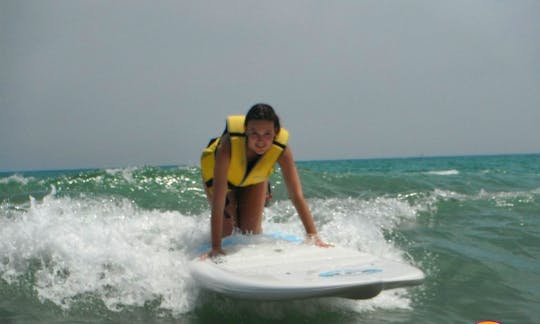 Surfing Lessons in Grau i Platja, Spain