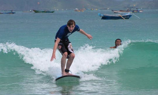 Surf Lessons in Lombok, Indonesia