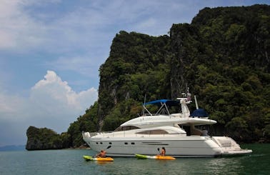 65' Princess Power Mega Yacht Charter in Tambon Mai Khao, Thailand