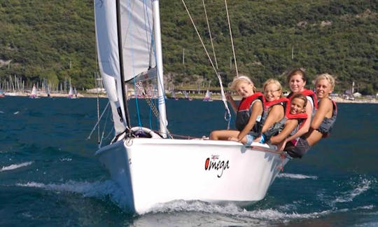 Topaz Omega Sailing Dinghy and Courses in Malcesine