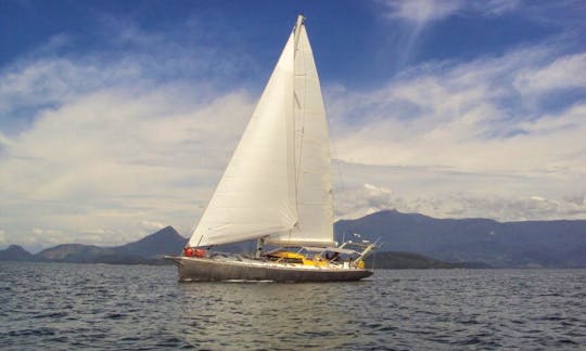 Charter for a day ride or overnight cruise in Angra dos Reis, Paraty or IlhaBela