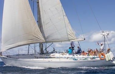 Sailing Cruises on White Time Yacht with Captain Eugene in Cape Verde