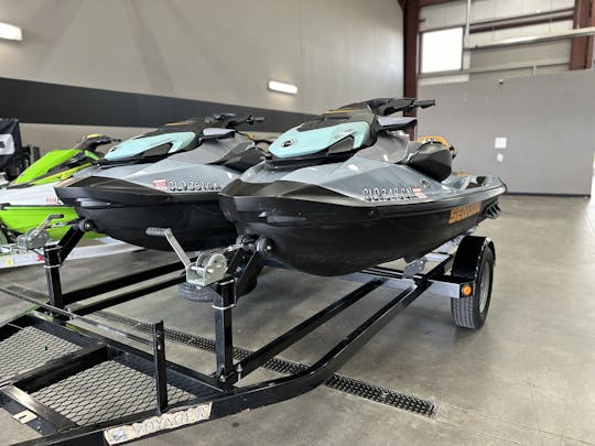 Pair of 2023 Sea-Doo GTI SE 130 jet skis for rent in Loveland, Colorado