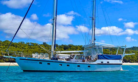 Being a world cruising yacht and weighing over 37 tons, you can be assured of great stability
