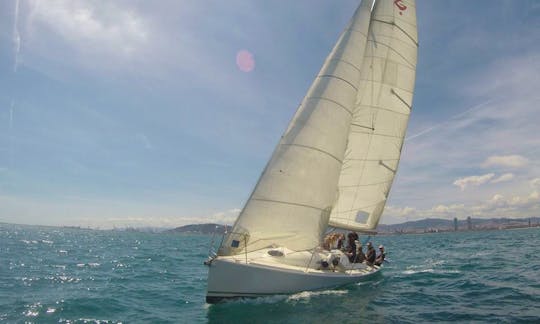 Explore Barcelona on 31ft Regatta Sailing Yacht!