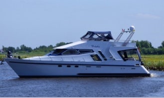 Charter 45' Dolphin Motor Yacht in Friesland, Netherlands