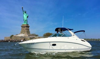 Experience New York Harbor on Sea Ray 280 Sundancer with Captain Michael