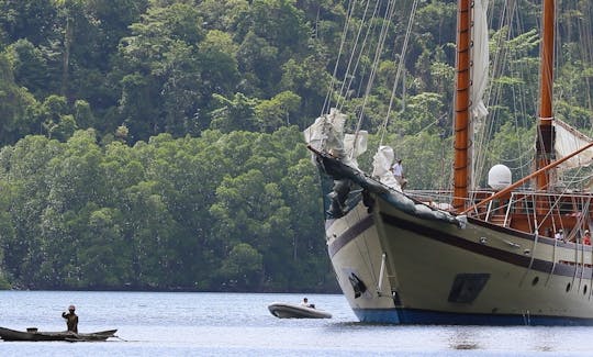 223フィートでインドネシア諸島をクルーズ