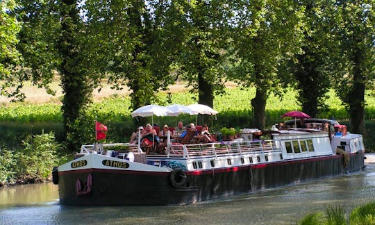 Explore Canal Du Midi, Argeliers on 103' Canal Boat