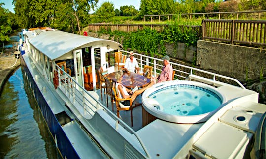 Explore Canal Du Midi, Trèbes on 100' Enchante Canal Boat