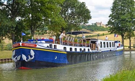 Explore Fleurey-sur-Ouche, France on 128' L'Impressionniste Canal Boat