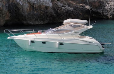 Relax with family or friends in Majorca with 32' GOBBI Motor Yacht