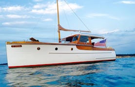 Charter a 30' Classic Wooden Motor Boat in East Hampton, NY
