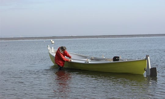 伝統的なボートでフランスのアルカション湾を満喫