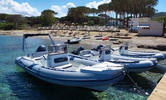 20' Lomac Rigid Inflatable Boat Rental in Sardegna, Italy