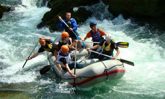 Rafting on River Korana in Slunj, Croatia