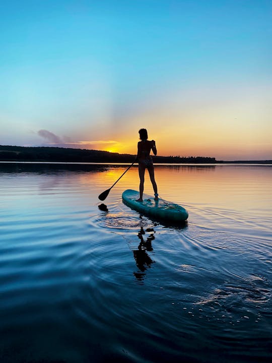 Stand up Paddle Boarding in Port City, Sri Lanka