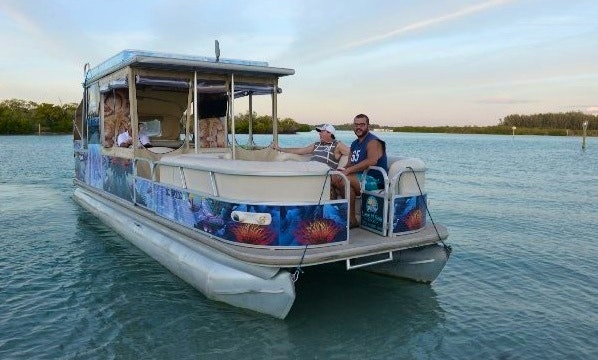 Charter 30ft Pontoon The H2o Limo In Englewood Florida Getmyboat
