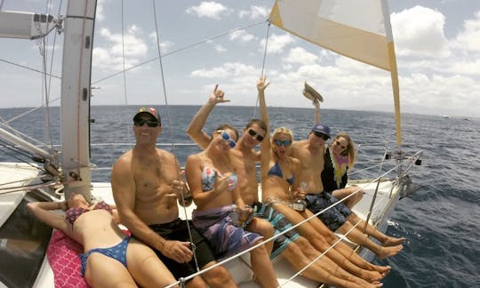 Lots of foredeck space for sun bathing and spotting whales