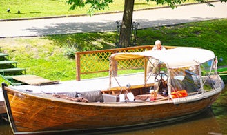 Rent Kate Canal Boat in Riga, Latvia