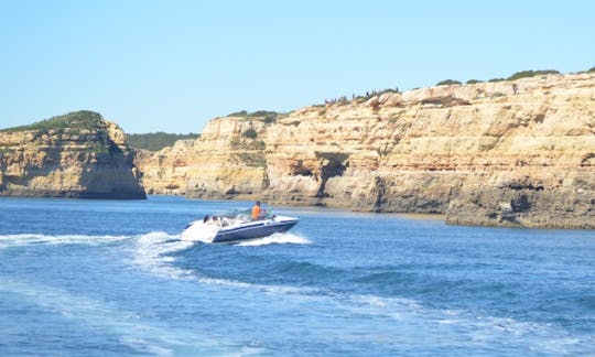 Enjoy the 23ft Cobal Bowrider for Cruise and Swim on the Algarvian Coast