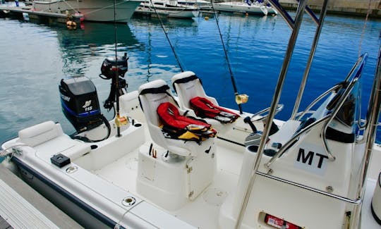 High Quality Boston Whaler 190 Outrage For Charter In Calheta Marina Madeira Island.