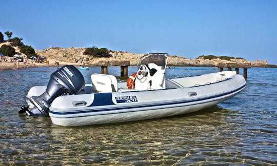 Rent a 17' Rigid Inflatable Boat in Sardegna, Italy