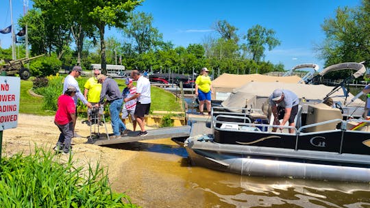 2023 ROCK RIVER Wheelchair Accessible Pontoon Boat!