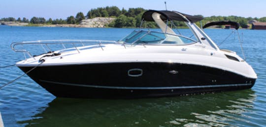 Enjoy a fun filled or relaxing day on a Luxury Searay Sundancer 26' Mini-Yacht 