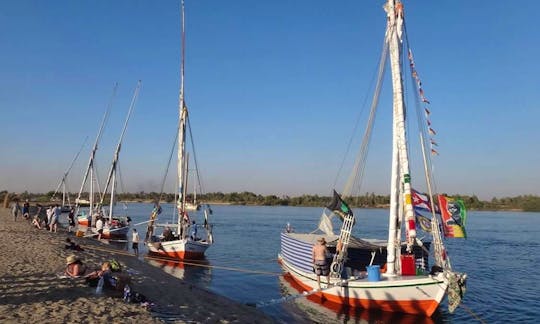 Sailing Yacht Tour for 15 People in Aswan Nile River