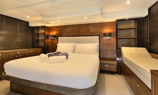 Princess P64 Motor Yacht Charter for Up to 18 People in Phuket, Thailand