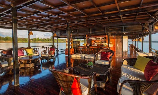Enjoy Mekong River Cruises in Hanoi, Vietnam on 112' Houseboat