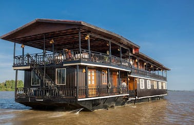 Enjoy Mekong River Cruises in Hanoi, Vietnam on 112' Houseboat