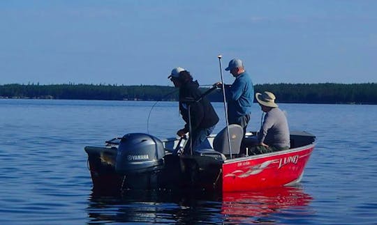 Enjoy Fishing in Manitoba, Canada on 16' & 18' Lund Alaskan Boats (with guide)