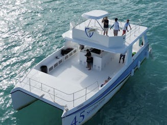 VIP Premium 64' Catamaran Rental: Captain & Crew at Your Service