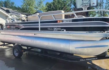 22 foot Pontoon boat with fishing set up for family