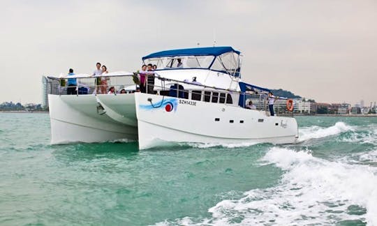 Charter a 53' Power Catamaran in Singapore