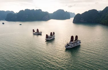 Halong Bay Private Overnight Boat cruise