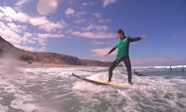 Clases de surf en La Pared con recogida en Morro Jable, Jandía, Esquinzo y Costa Calma